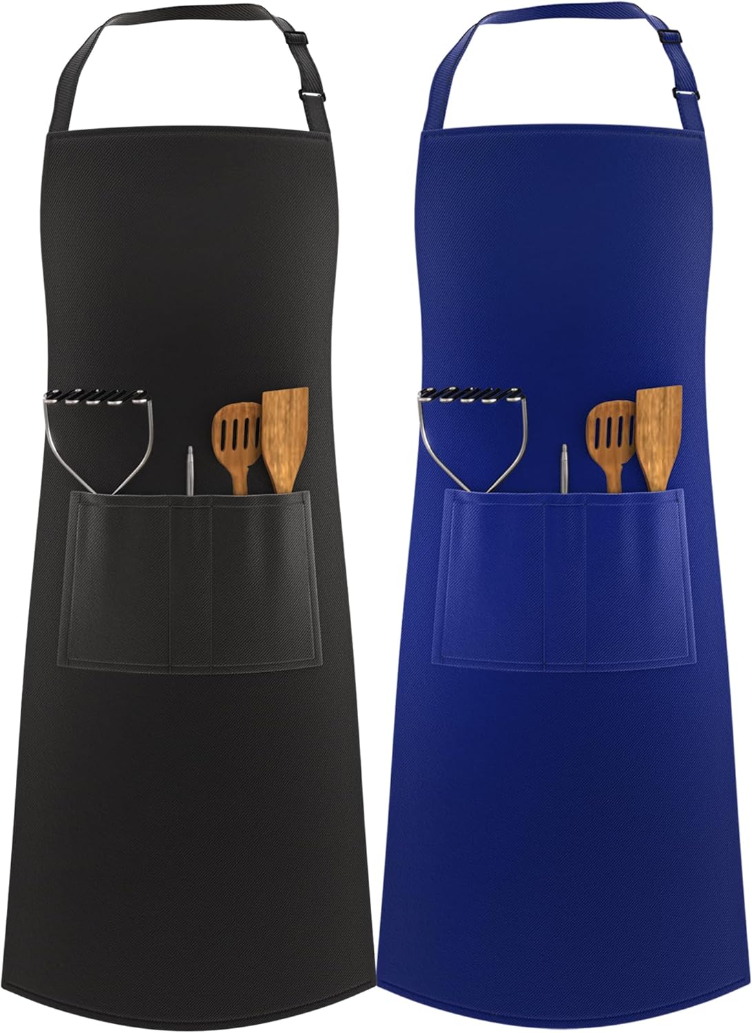 LEFUNDA - tablier cuisine réglable - étanche 3 poches longues lanières