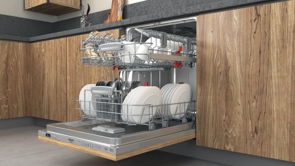 Hotpoint - série HIO3T - lave-vaisselle 60cm, 14 couverts, 41dB, tout intégrable - HIO3T141W