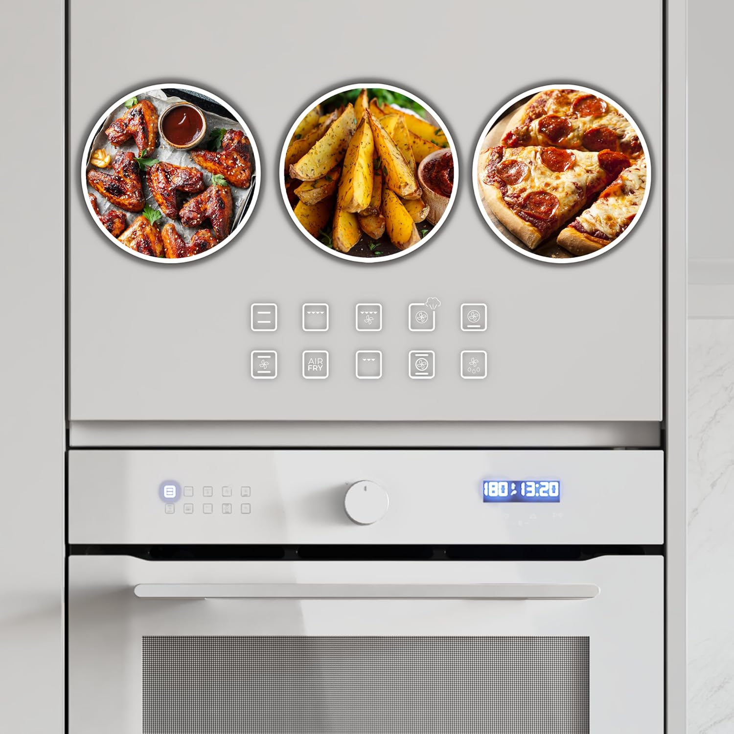 Cecotec - Four encastrable Bolero Hexa, 60 cm, 81L, Airfryer, 11 fonctions, AF316000