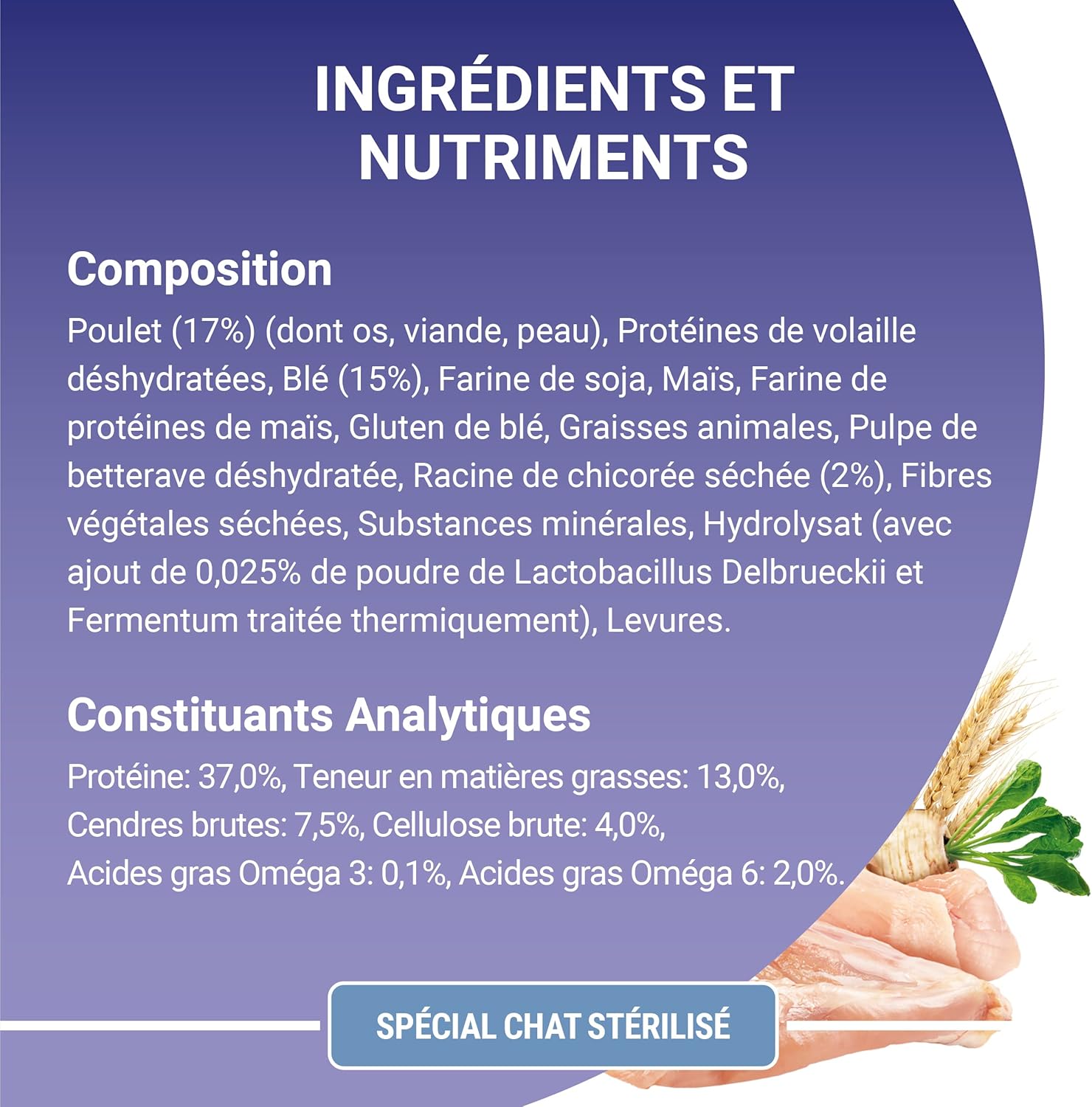 Purina One - Bifensis Adulte Stérilisé - 7,5 kg - Poulet, système immunitaire, microbiome, urinaire sain