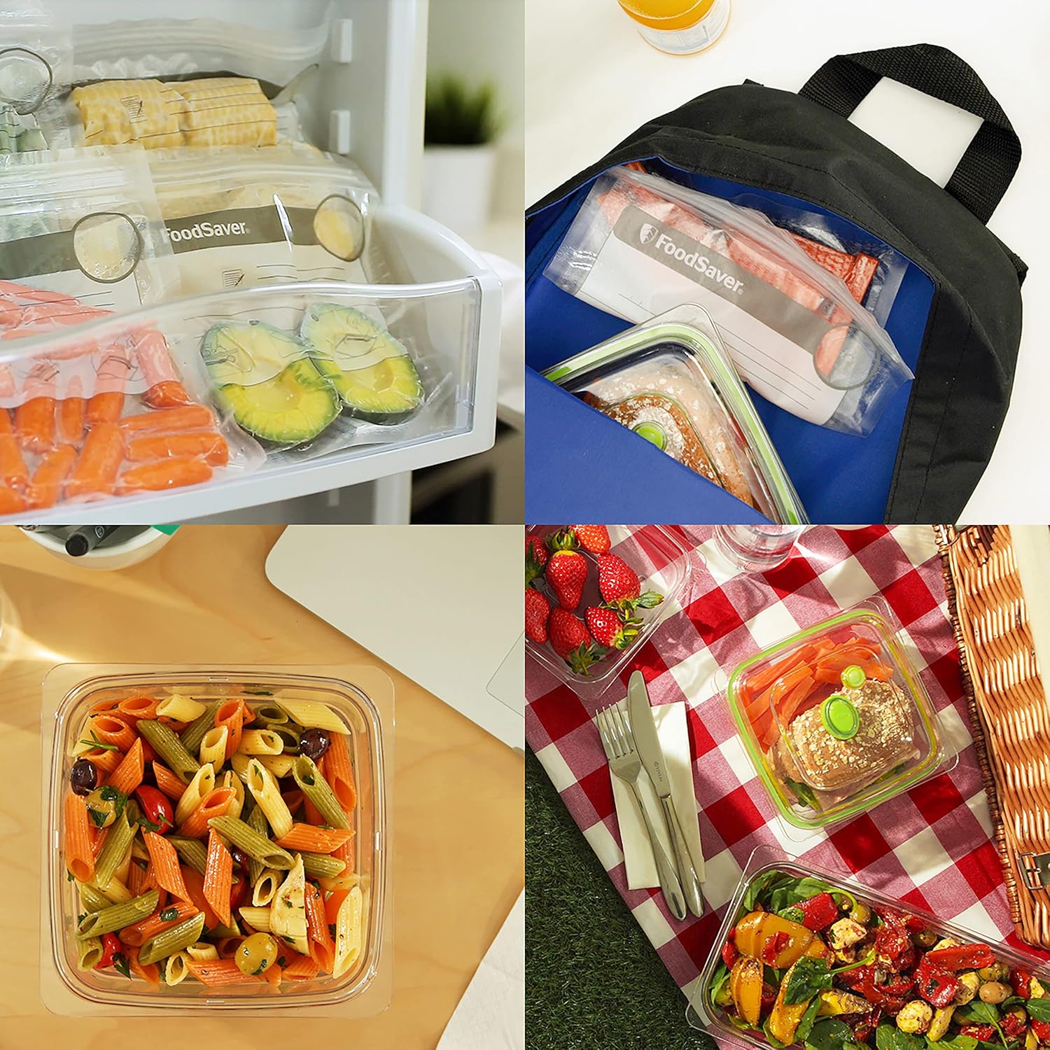 FoodSaver - machine sous vide V2860-I, argent, 3 vitesses, rangement rouleau