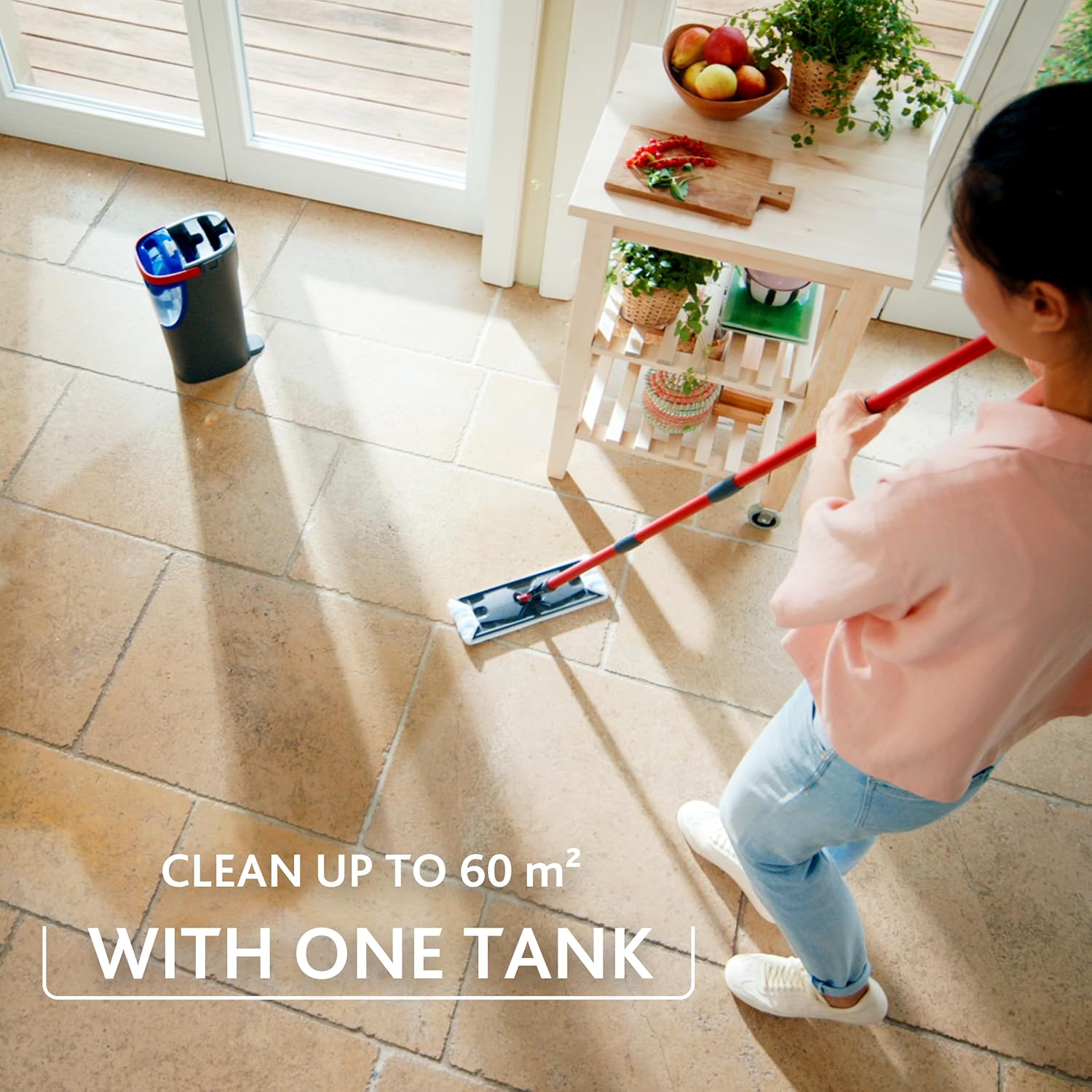 Vileda - H2prO - balai plat, microfibre, eau propre et sale séparées