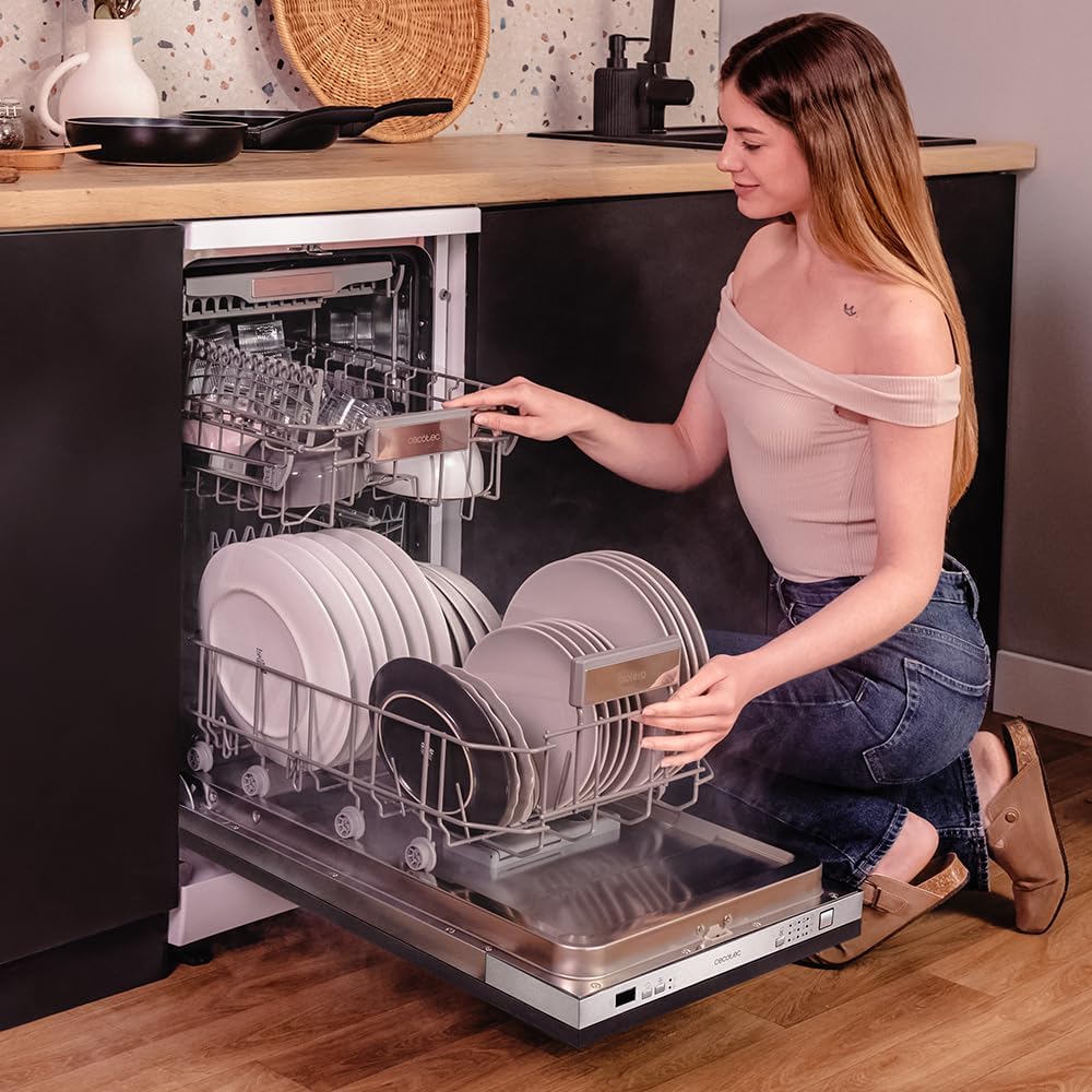 Cecotec - Bolero Aguazero 4101 Full-BI - 11 couverts - 6 programmes, faible conso, départ différé, AquaStop, 1850W, 4101