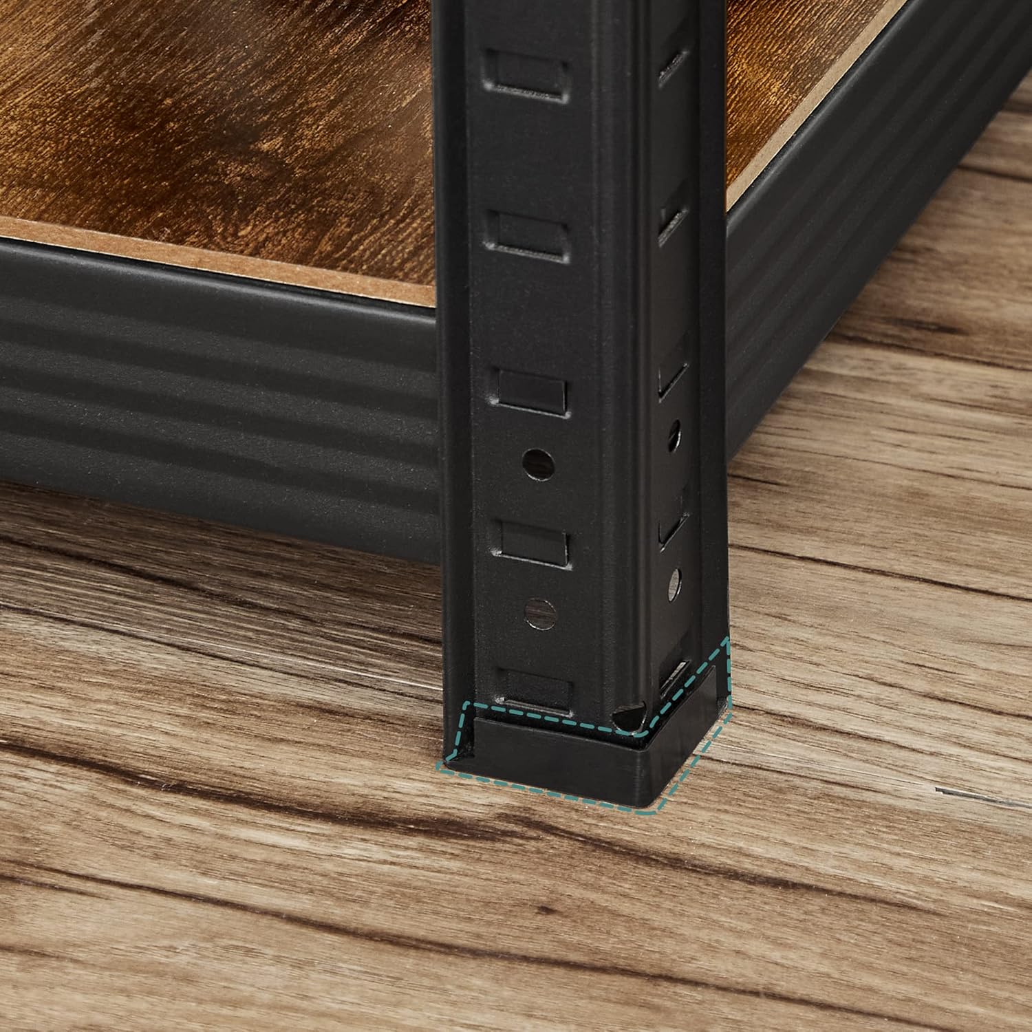 SONGMICS - étagère 5 niveaux 37x37x150cm, 400kg, réglable, industriel GLR037B02