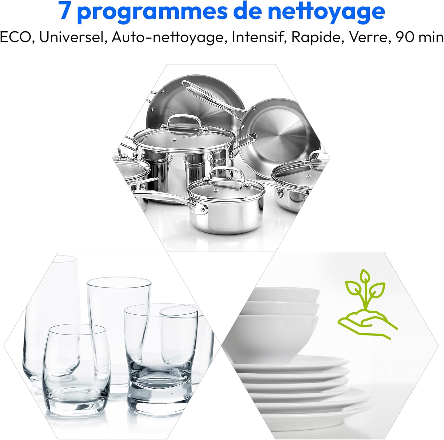 Medion - lave-vaisselle compact 6 couverts, 7 programmes, LED, 47 dB - MD37496