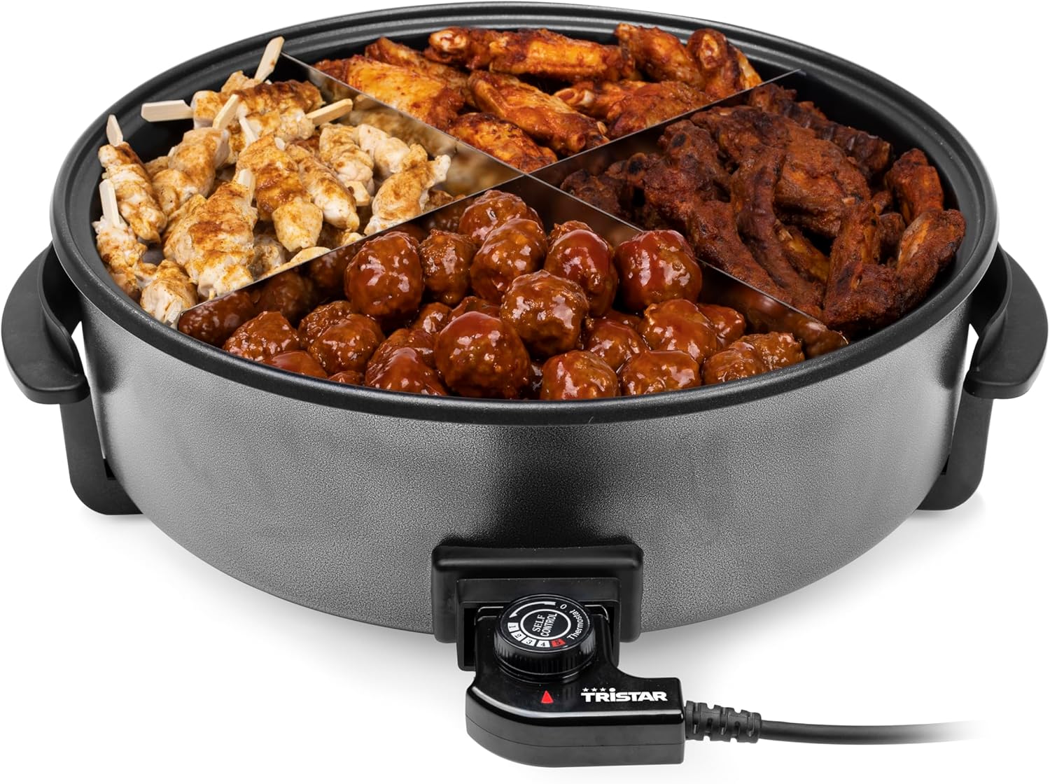 Tristar - poêle multifonction 40 cm 7,5L, thermostat, 1500W - PZ-9145