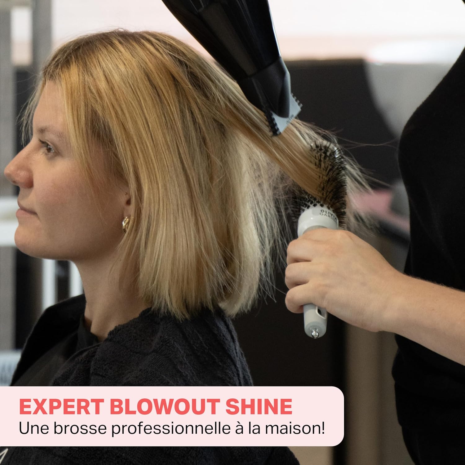 Olivia Garden - Expert Blowout - ronde, céramique, antistatique, brillance