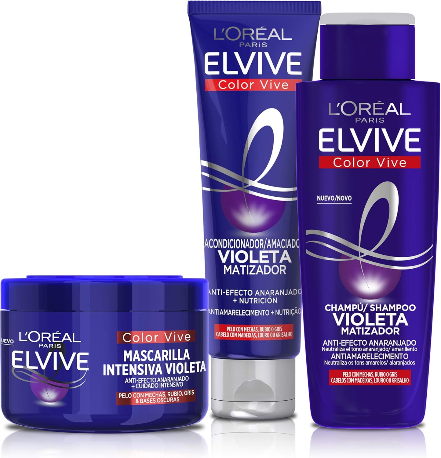 L'Oreal - Elvive Vive Violeta - 250ml - masque nourrissant, lot de 2