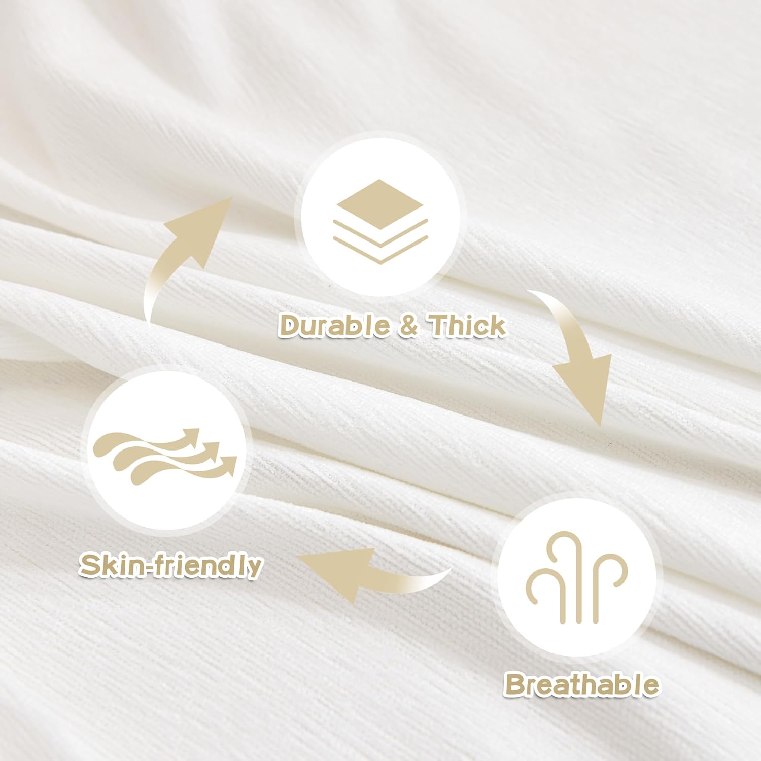 MYSKY HOME - Protection canapé animaux, blanc, 230x300cm, anti-rayures