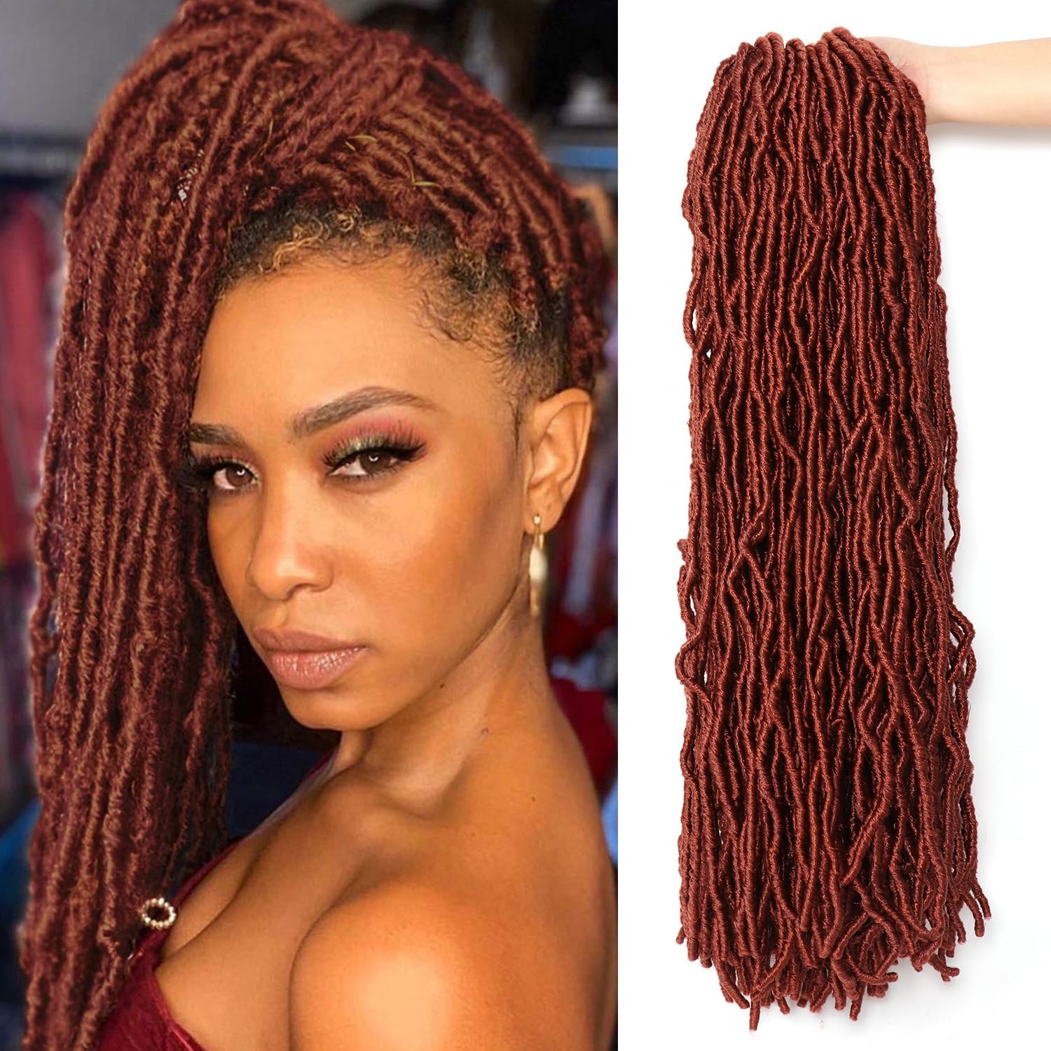 Faux Locks Crochet Braids - Soft Locs 60,9 cm - 8 mèches bouclées