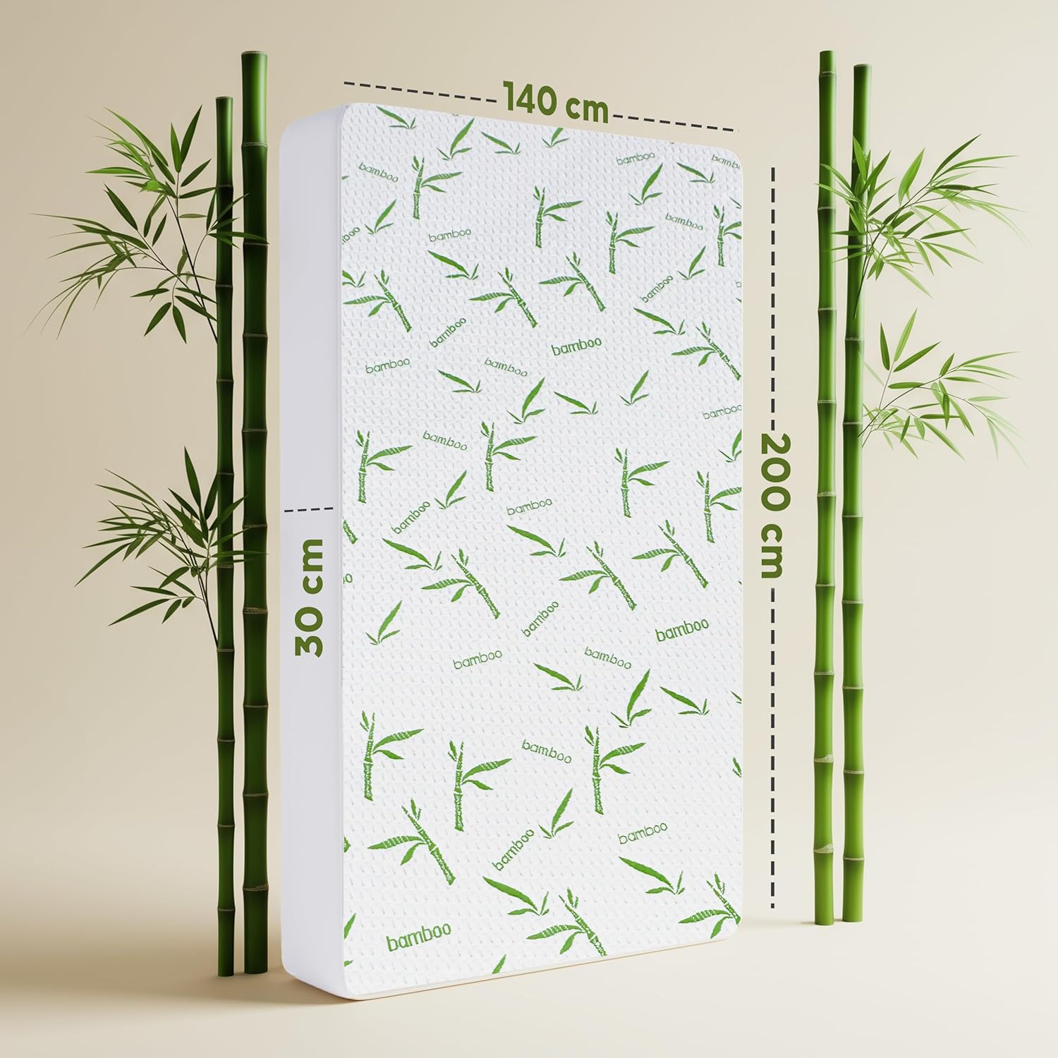 Utopia Bedding - protège-matelas 140x200x30 cm - imperméable, respirant, Oeko-Tex