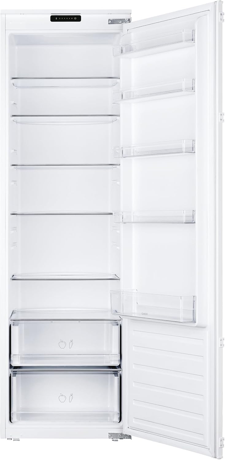 Candy - Réfrigérateur 1 Porte, 178cm, 316L, LED, 39dB, porte réversible, CMS518EW