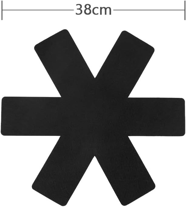 flintronic - Protection Casseroles et Poêles - 38 cm - 8 pièces, protège-surfaces premium