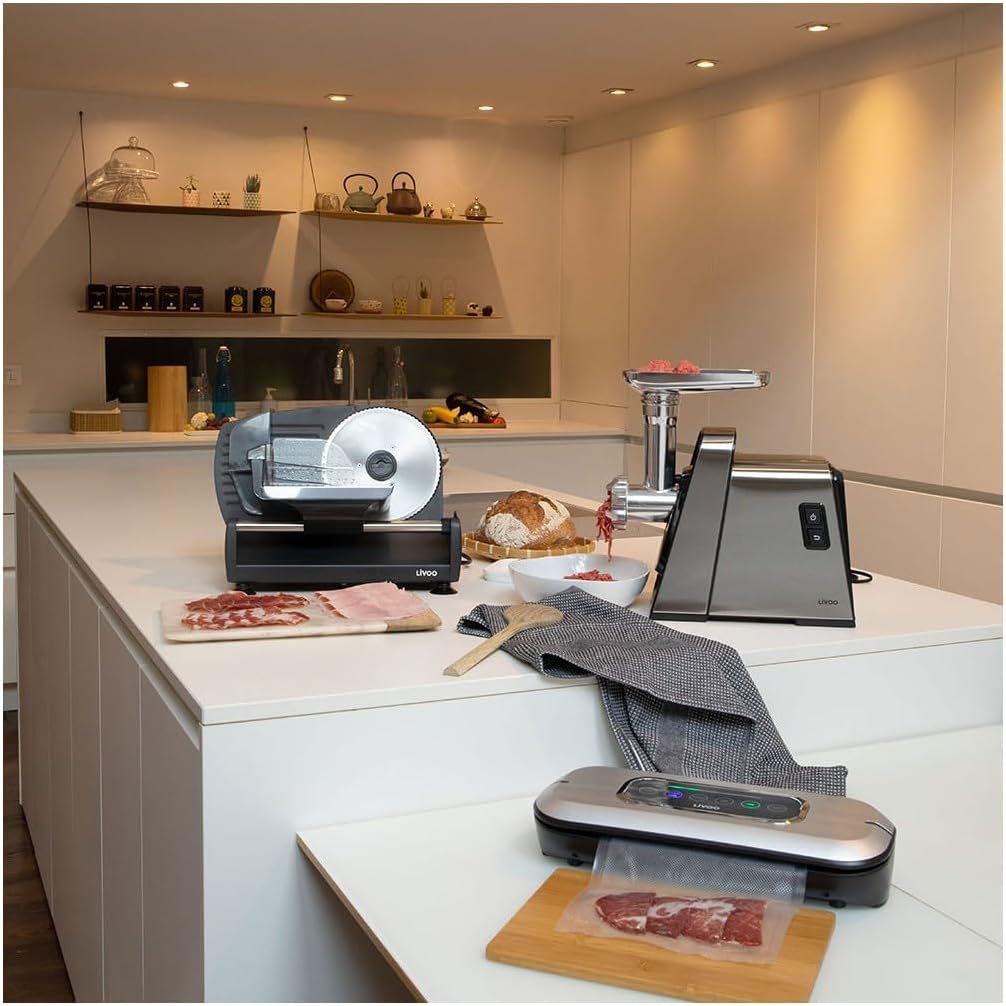 DOM - trancheuse électrique série 150W, lame 19cm, noire - DOM396