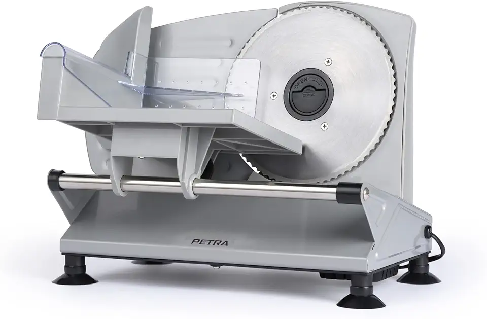 Petra - trancheuse électrique - 170mm, 1-15mm réglable, 3 lames inox