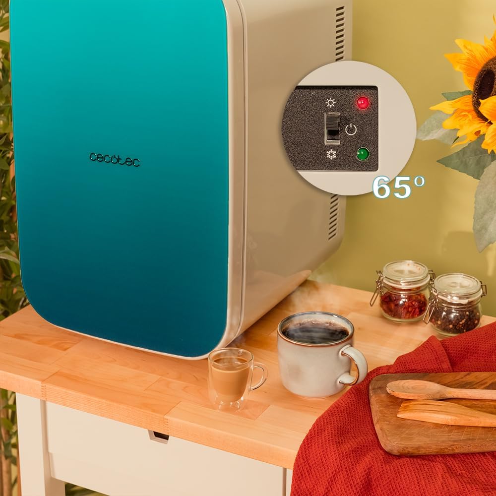 Cecotec - Mini Frigo Bolero MiniCooling - 25L - 12V/220V, Chauffe/Refroidit, portable, 7-65°C, Bahamas Pat 1
