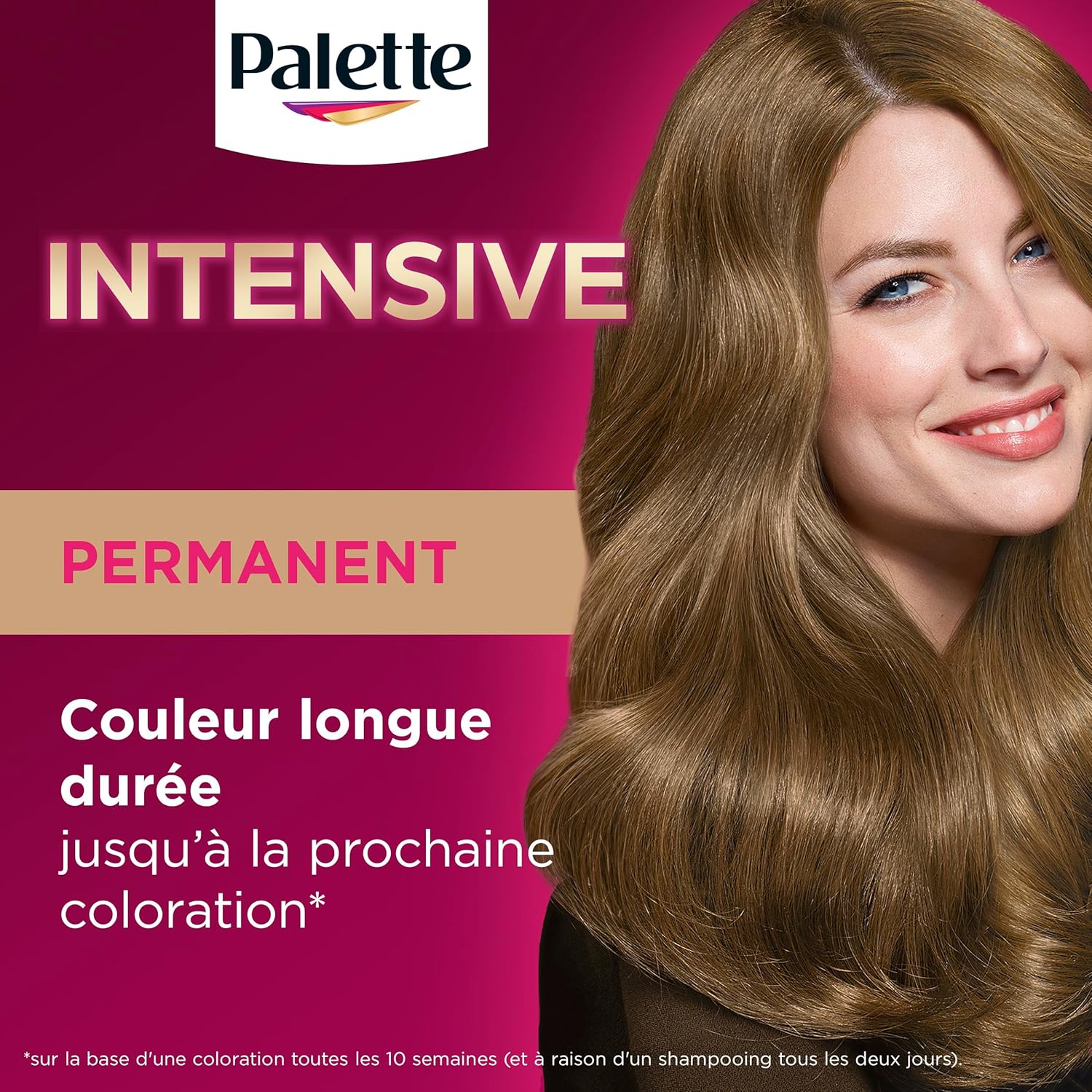 Palette - Intensive Coloration Permanente Cheveux, soin longue durée, couvre 100% cheveux blancs, Blond Terracotta 8.70