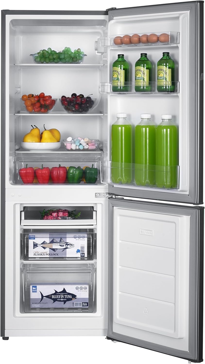 GEDTECH - Réfrigérateur combiné 173L, congélateur bas, 143cm, GCB173SL