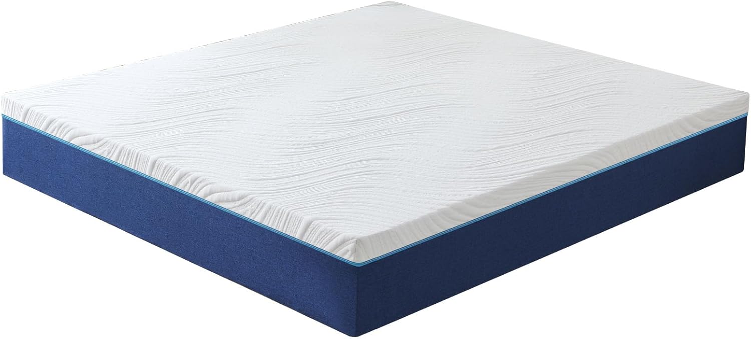 Matelas mousse mémoire de forme - 140x200 cm - 20cm, 7 zones, réversible