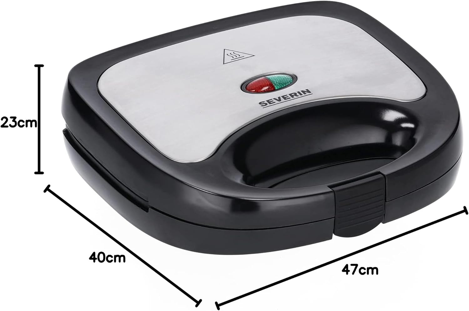 SEVERIN - Appareil croque-monsieur 600W - 2 sandwichs, plaques antiadhésives - SA 2969