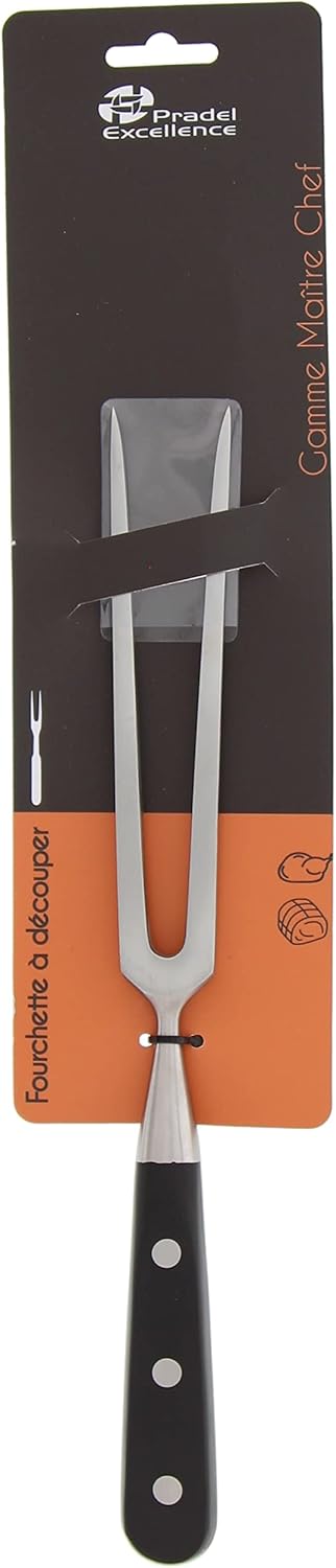 Pradel - Fourchette à Découper Maitre Chef - 15 cm - Acier inoxydable, manche ergonomique