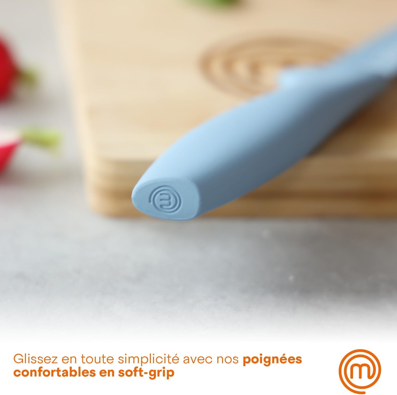 MasterChef - Collection Azure - 5 pièces - couteaux inox, poignées confort