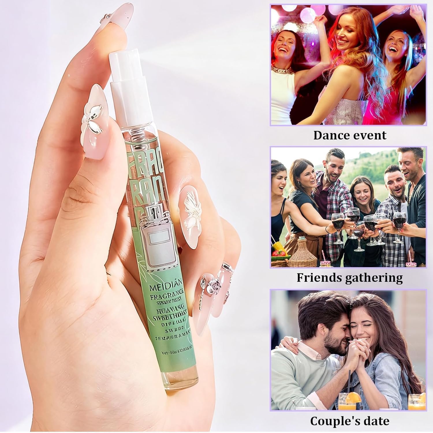 Coffret brume corporelle femme - floral frais - 5x10ml - cheveux & corps