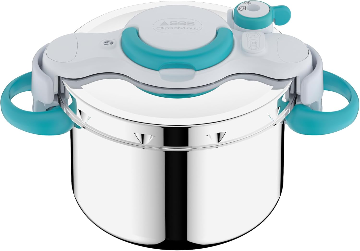 SEB - ClipsoMinut'Easy+ - 7,5L - inox, poignées rabattables, induction, P4904816