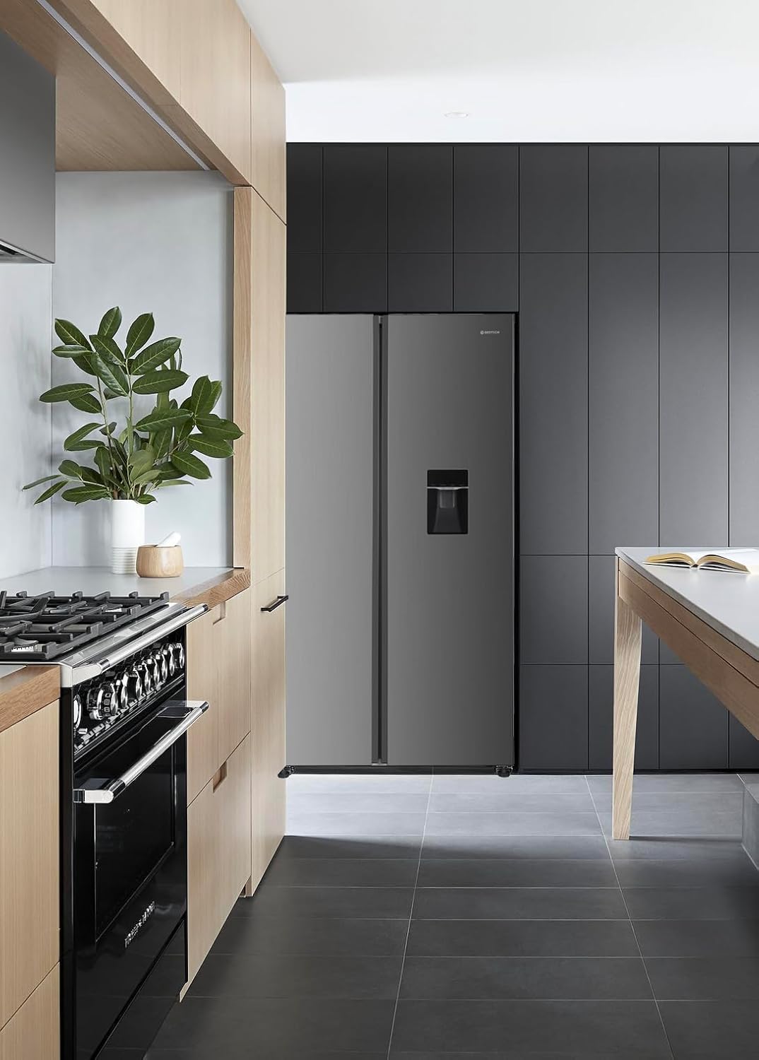 GEDTECH - Réfrigérateur multi-portes, 510L, inox, grande capacité, GSBS510IXT