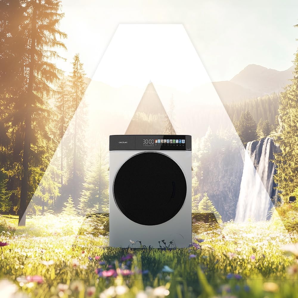 Cecotec - lave-linge frontale 10kg, 1400tr/min, écran 10,3