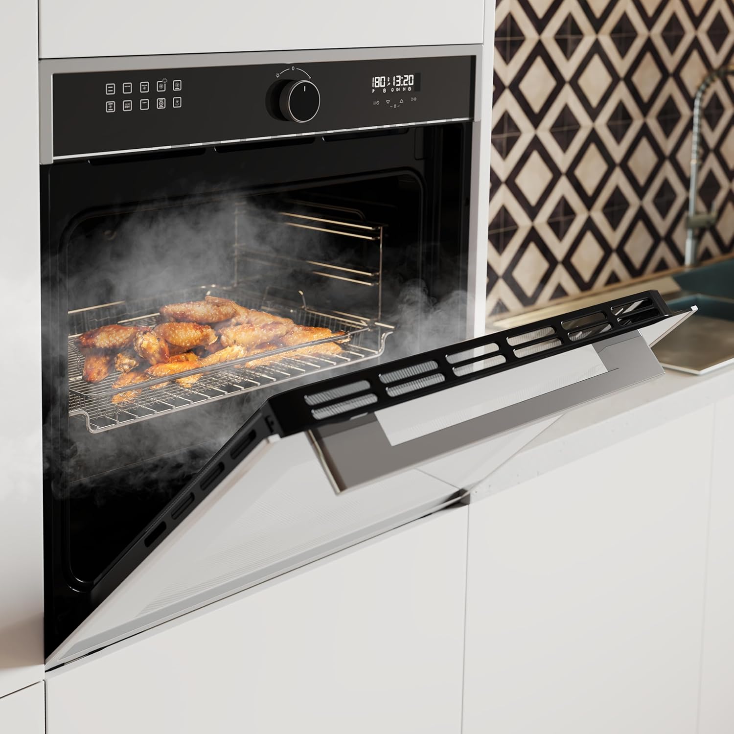 Cecotec - Bolero Hexa Edge - 60 cm, 81L, 3400W, 11 fonctions, Airfryer, AF316000