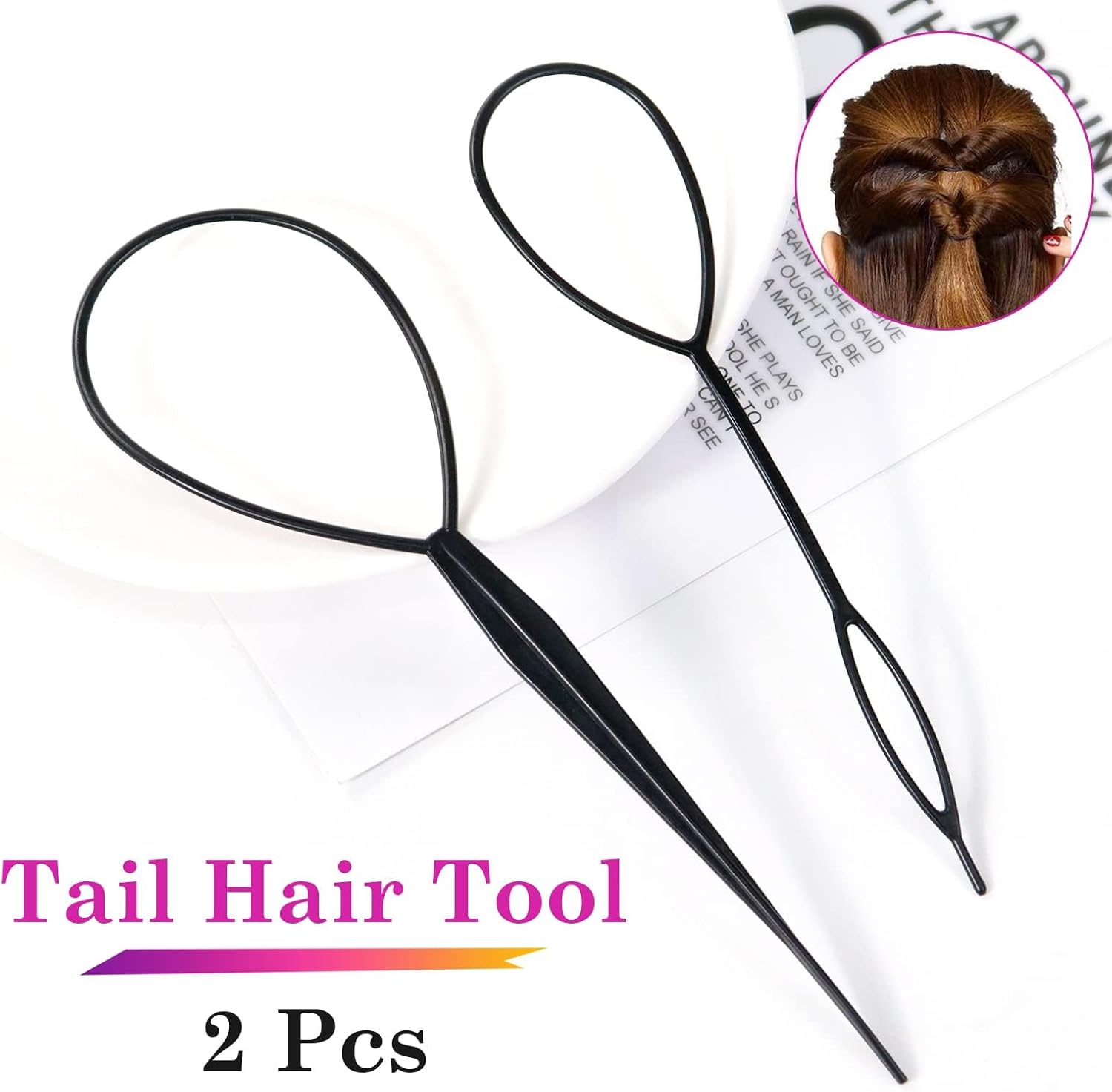 Outil de coiffure - tresse cheveux - 2pcs - simple, élégant, débutants