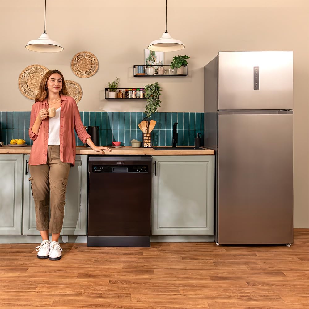 Cecotec - Bolero CoolMarket 2D - 465L, No Frost, écran inox, alarme - 2D 465 NF