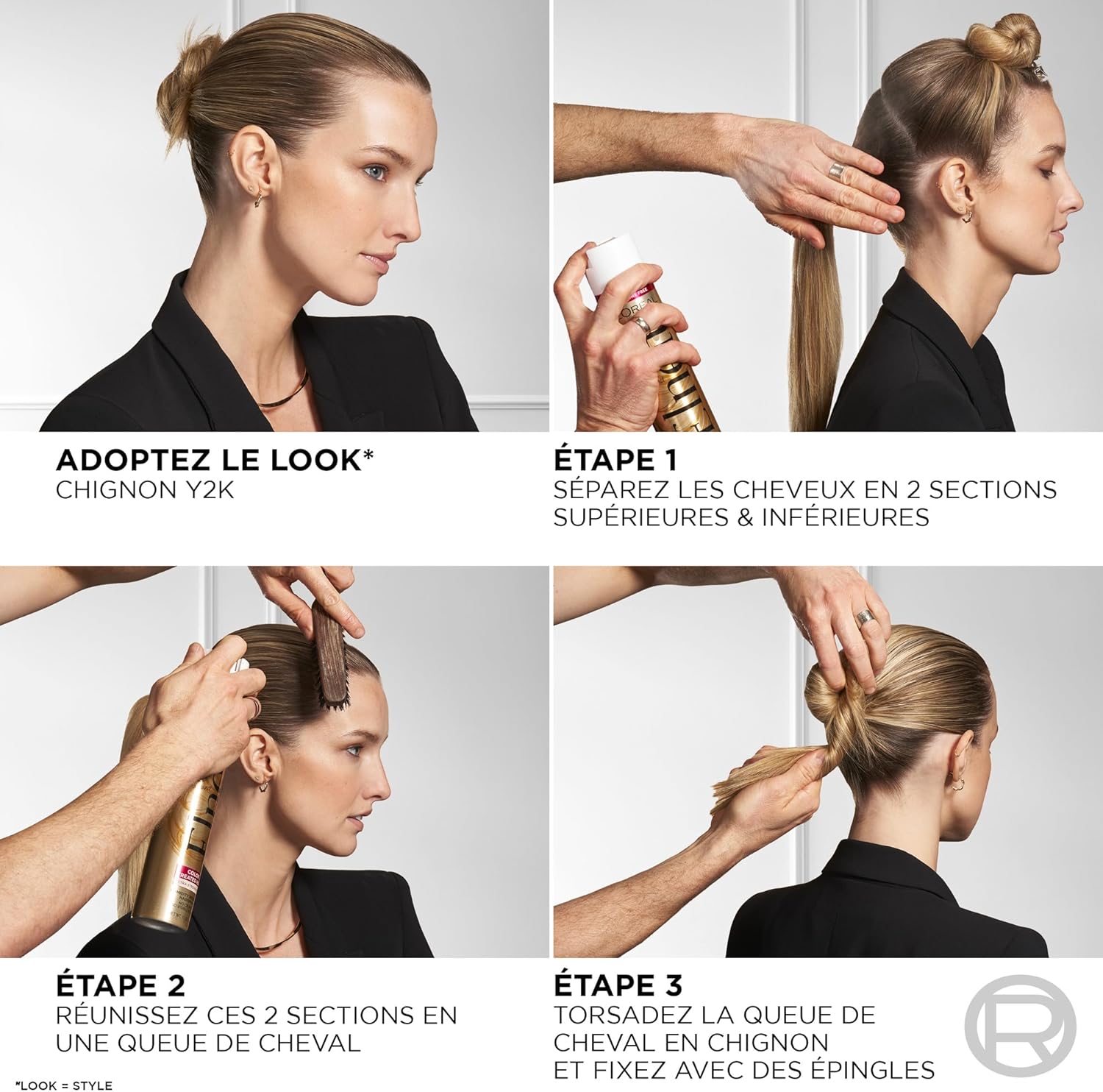 L'Oréal Paris - Elnett Satin laque 400 ml - fixation normale, tenue 24h, vitamine B5