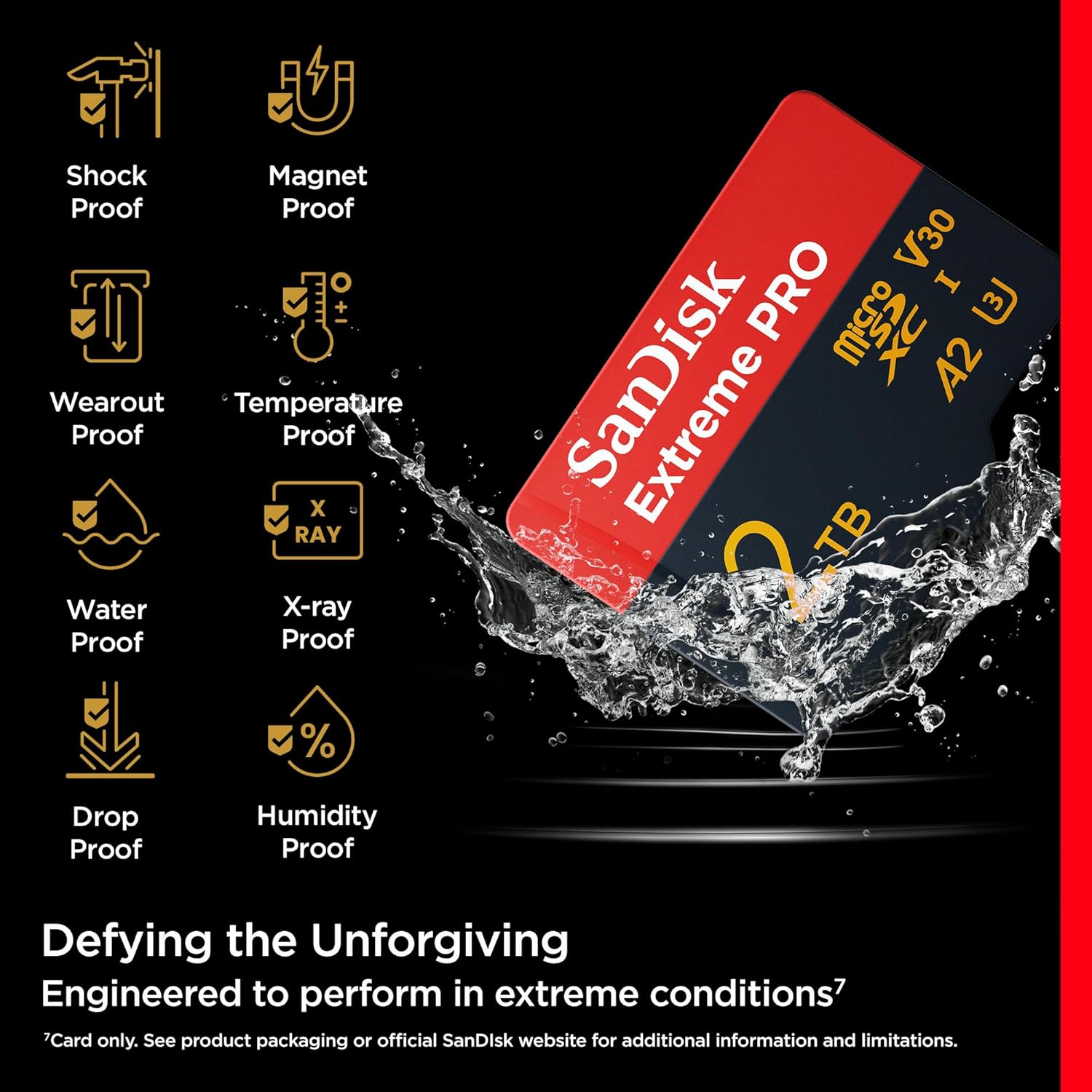 SanDisk - Extreme PRO microSDXC 2 To - 250 Mo/s, 4K, A2, UHS-I, V30