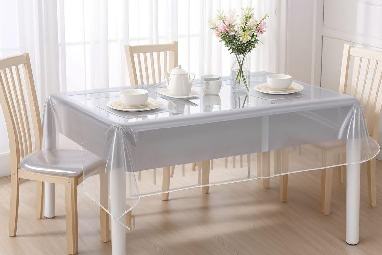 VITA PERFETTA - nappe transparente PVC fine - 140x200 cm - rectangle