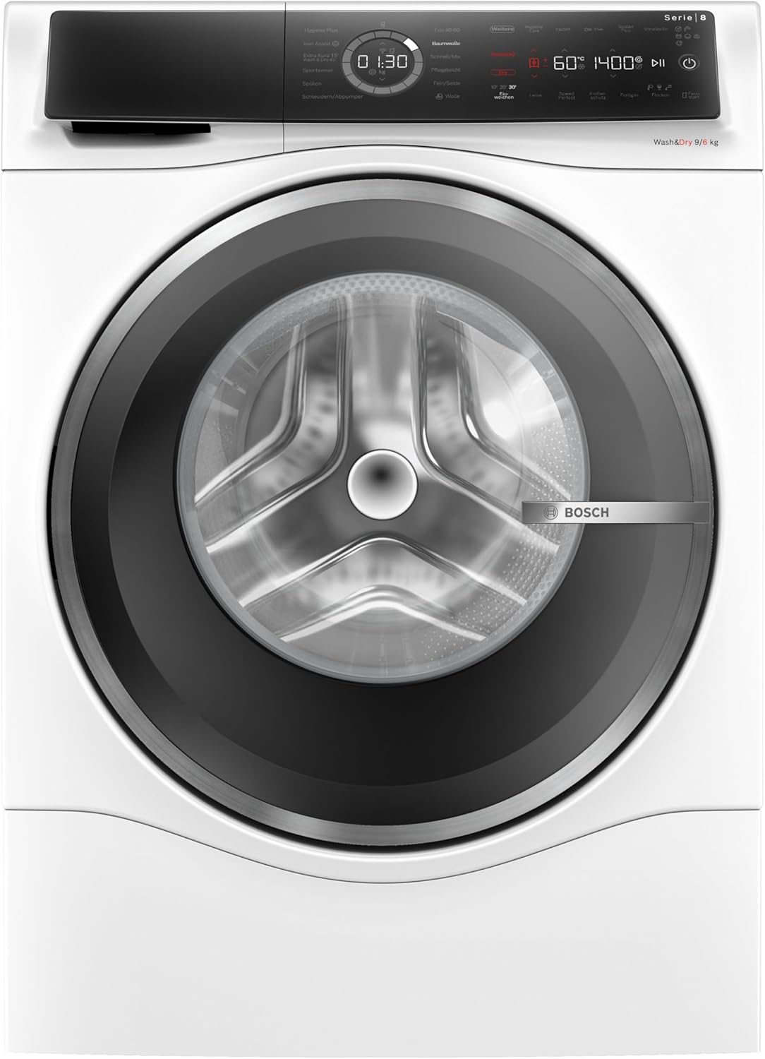 Bosch - Série 8 - 60 cm - lave-linge séchant 9/6kg, 1400 tr/min, Home Connect, WNC244070