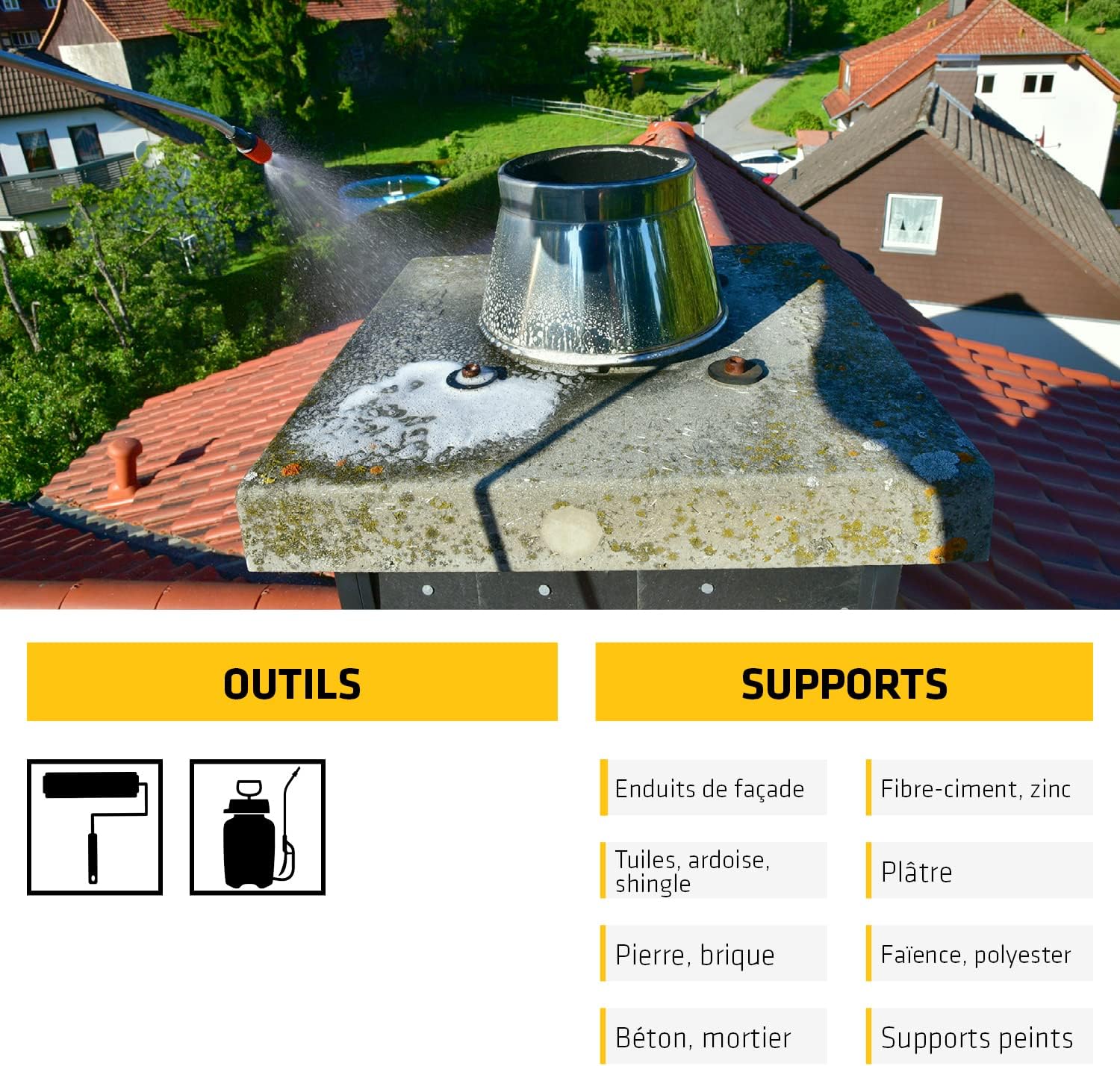 Sika - Sikagard 127 Stop Tout en 1 - 20L - algicide, fongicide, prêt à l'emploi, façades et toiture - Sikagard127