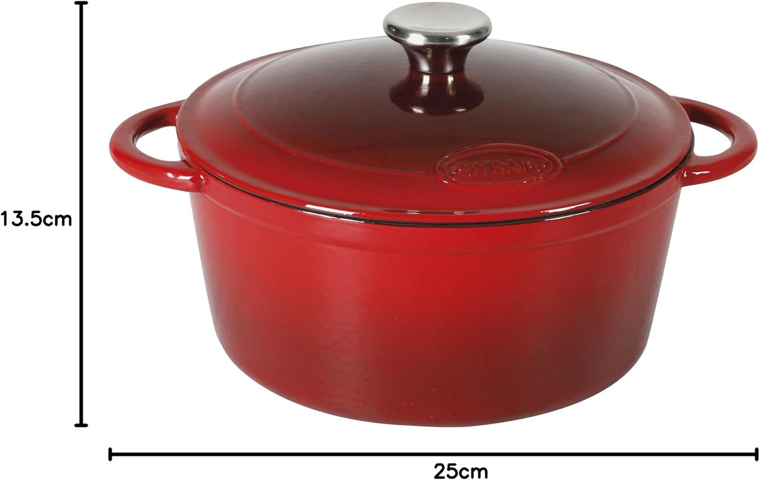 Sitram - Cocotte ovale en fonte émaillée 6.5L, 33x25x13.5cm - 710840