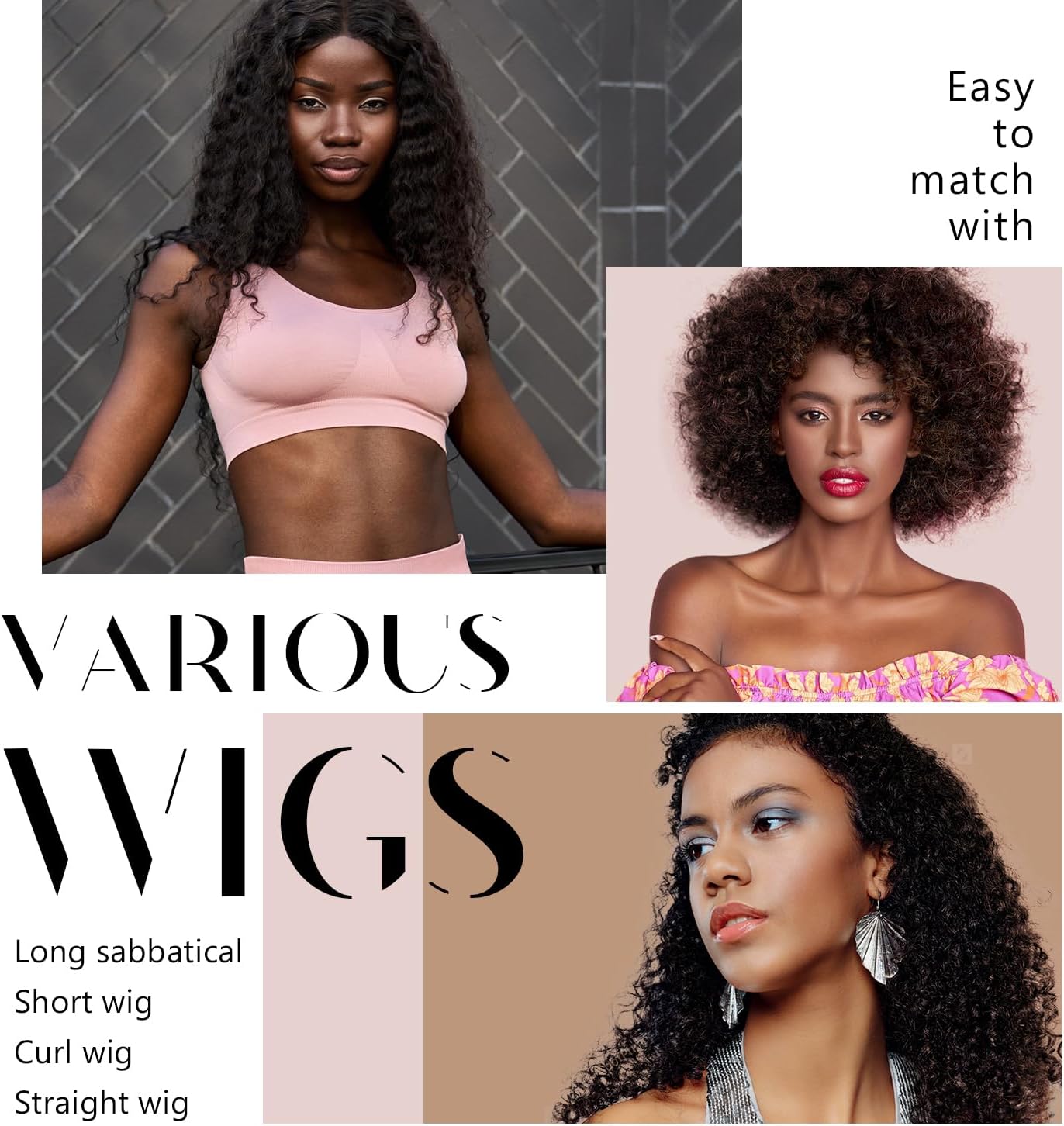 Dreamlover - bandeau perruque antidérapant femme - marron foncé - 2 pièces