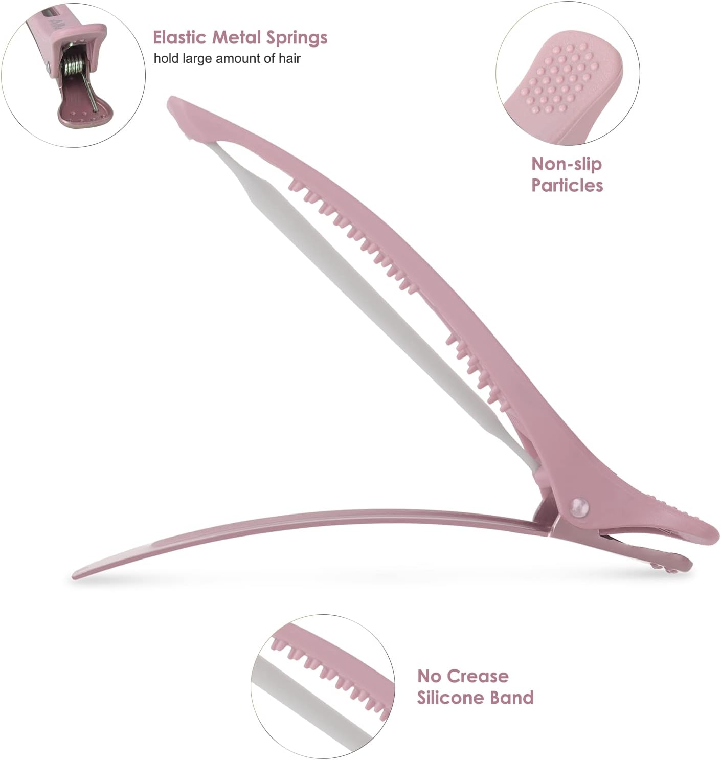 AIMIKE - Pinces cheveux série Morandi - 6pcs, antidérapantes, sans trace