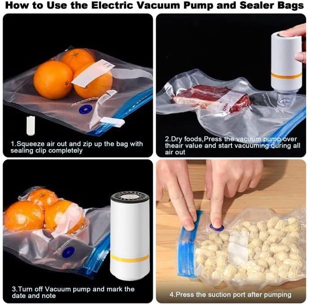 Scelleur sous vide automatique - USB, 10 sacs, 2 clips, compact