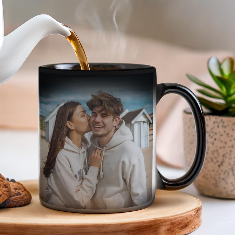 Mug magique personnalisé avec photo – 330ml, cadeau unique, céramique