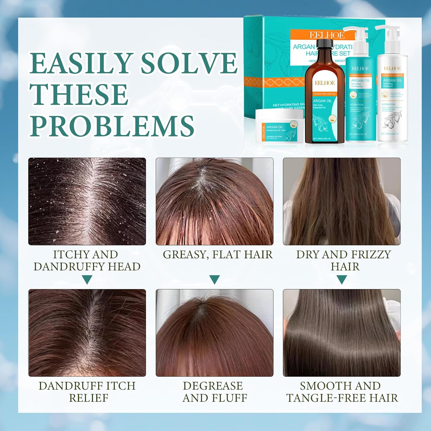 Moroccanoil - Argan Oil - Shampooing & Après-Shampoing - Soin cheveux secs et abîmés