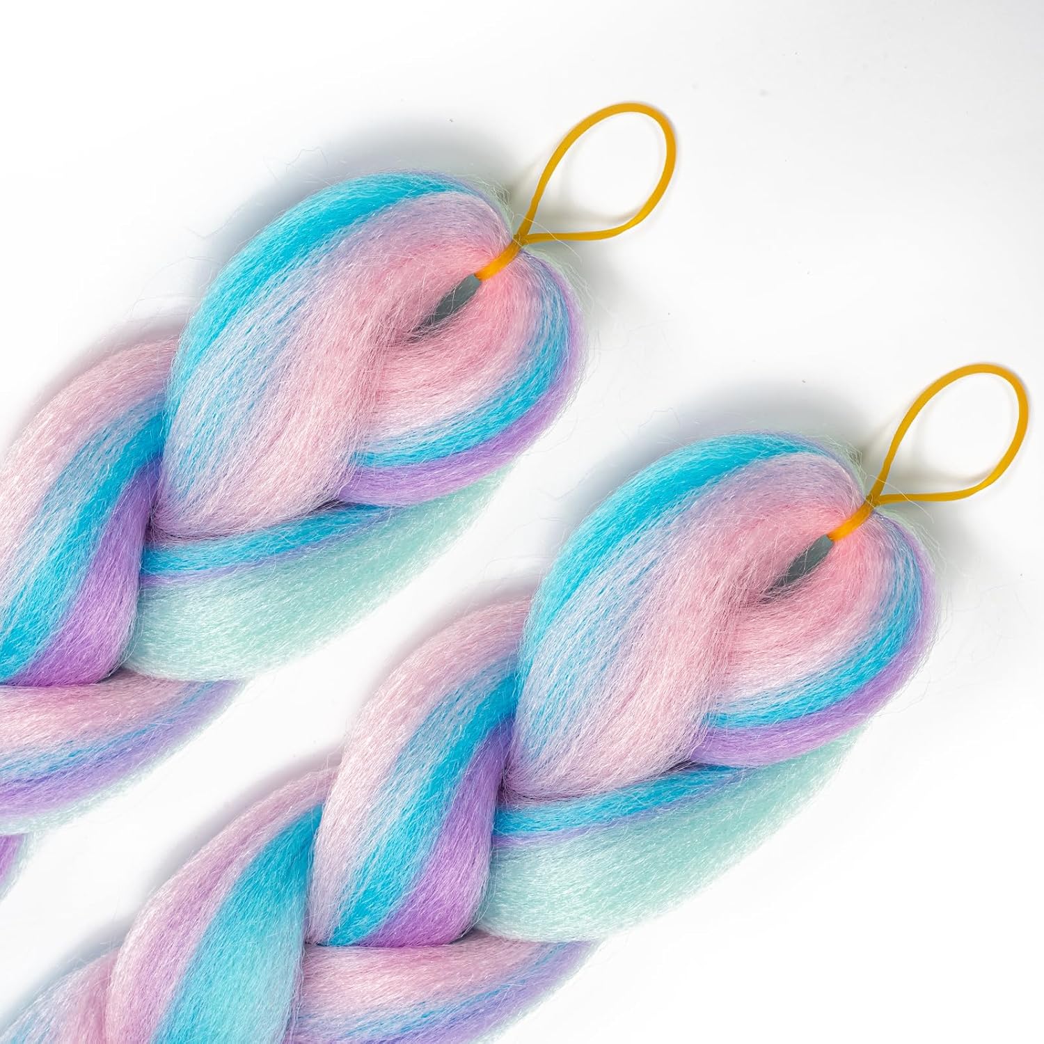 Perruque enfant cosplay Halloween femme, 2 pièces, cheveux synthétiques