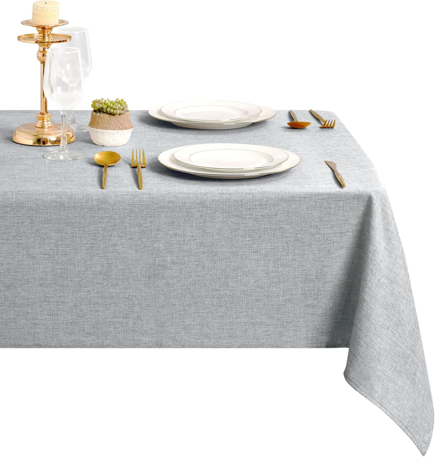 DWCN - nappe moderne - 135x135cm - lin lavable, imperméable, anti-tache