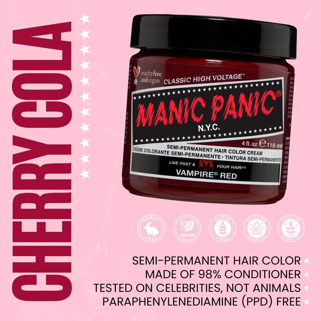Manic Panic - Vampire Red Classic Line - 237 ml - coloration cheveux intense