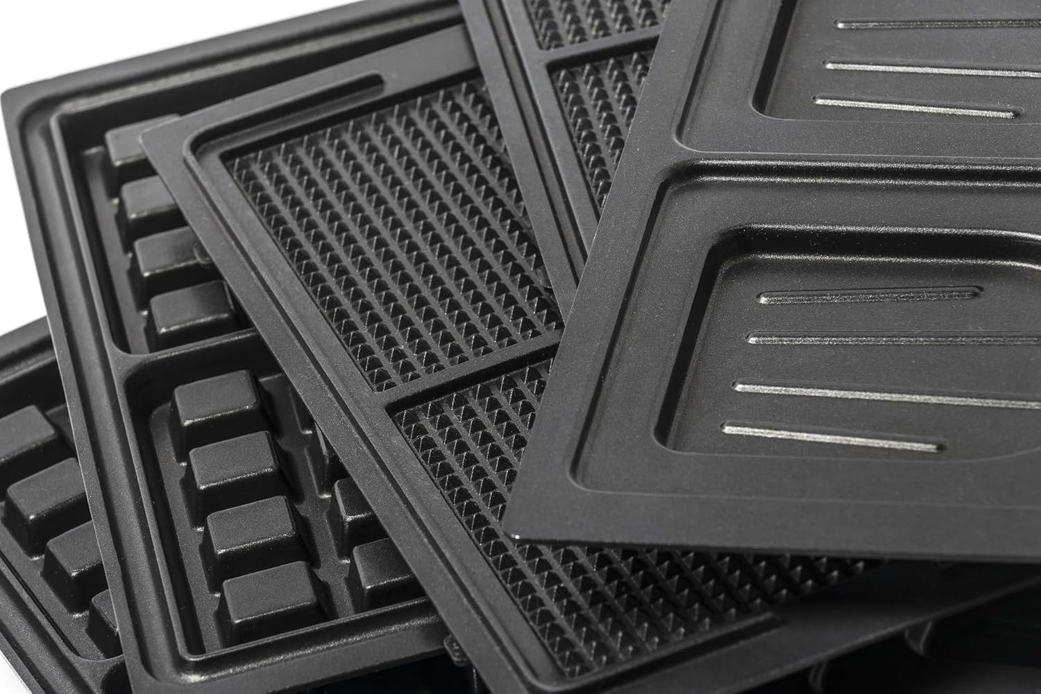 SENYA - Gaufrier 3 en 1 - compact - plaques interchangeables, facile à nettoyer