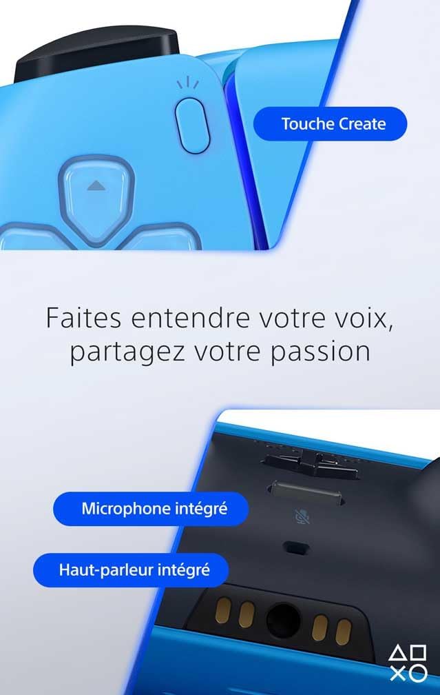 Sony - DualSense PS5 - manette sans fil, batterie rechargeable, Bluetooth