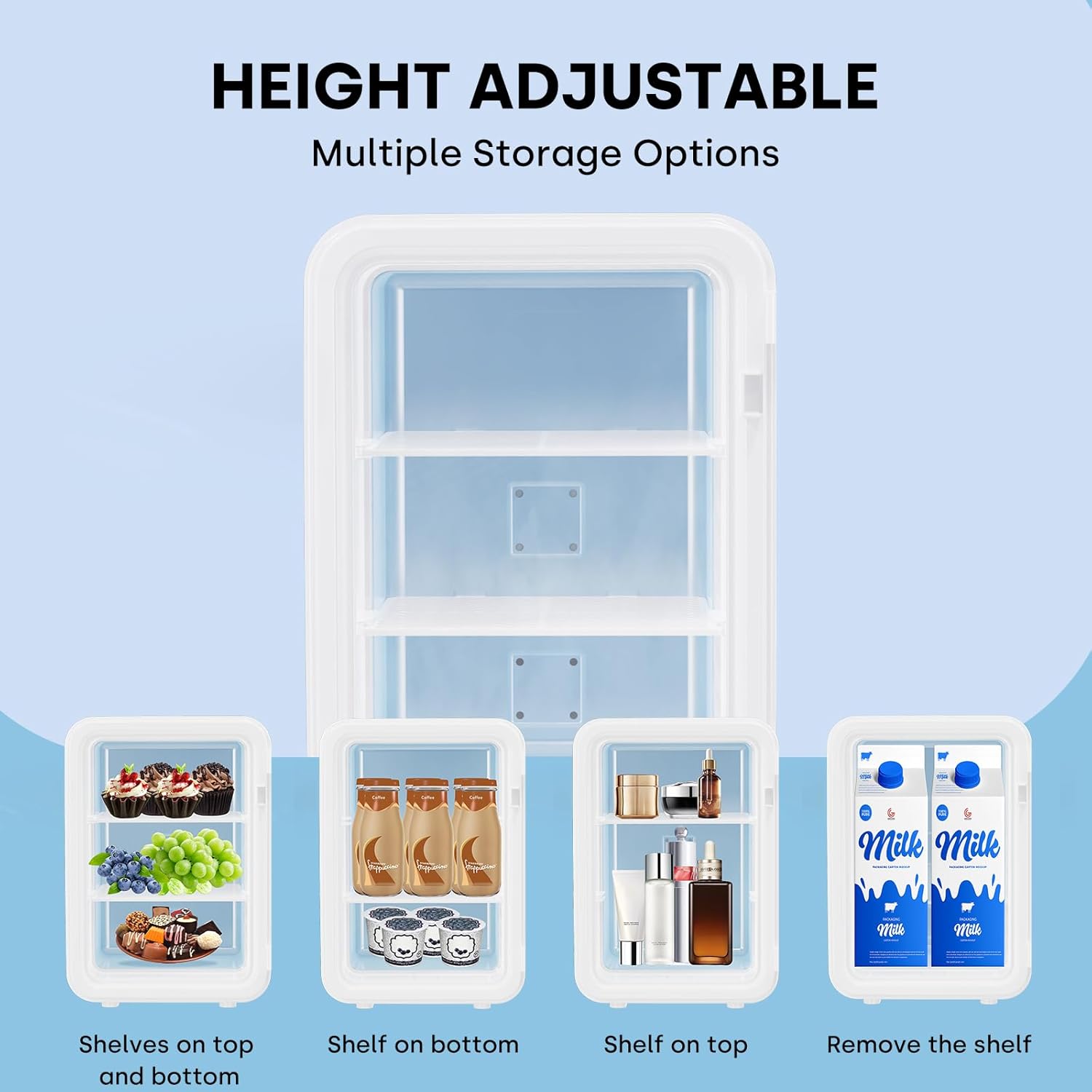 Enventor - Mini frigo 10L - refroidissement/chauffage, 12V/220V, compact